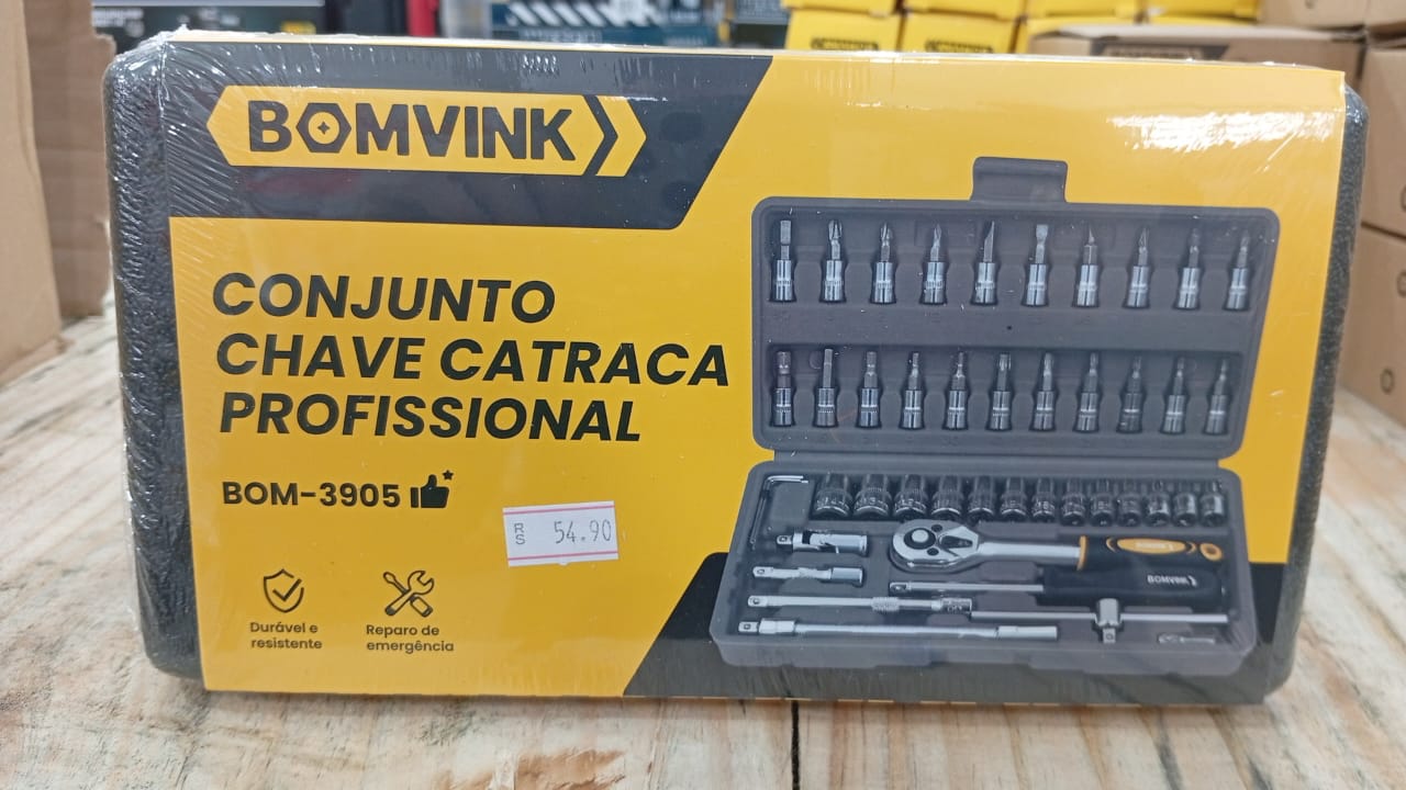 Conjunto Chave Catraca Profissional Bomvink